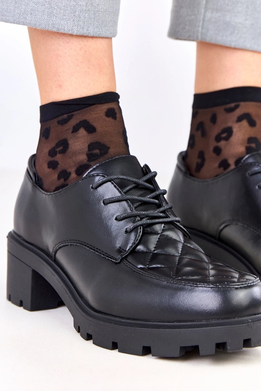 Bottines noires avec couture Kensey