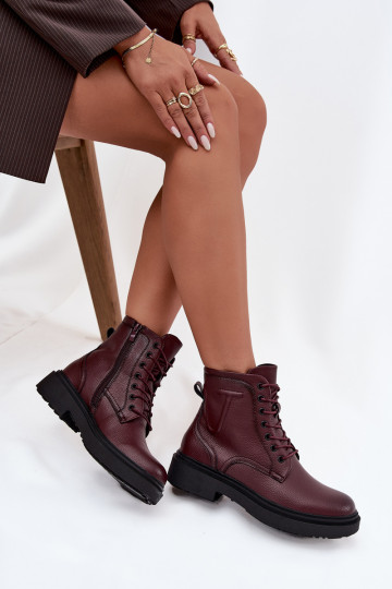 opInarmen DameslaarzenOpturalnej Skóry Sergio Leone BT25248-S bordeaux