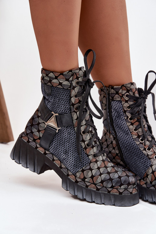 Leer Enkellaarsjes voor Inerknemers Dames Het heeftciejka 07072-03 Verschillende kleuren