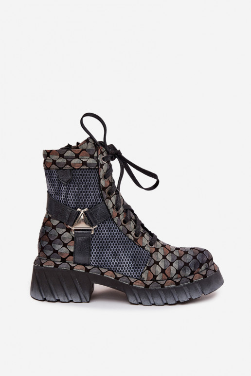 Leer Enkellaarsjes voor Inerknemers Dames Het heeftciejka 07072-03 Verschillende kleuren