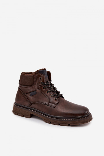 Herren gefütterte Stiefel Wrangler 20253034.IKU dunkelbraun