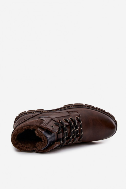 chaussures Mâle réchauffer DANSrangler 20253034.IKU marron foncé