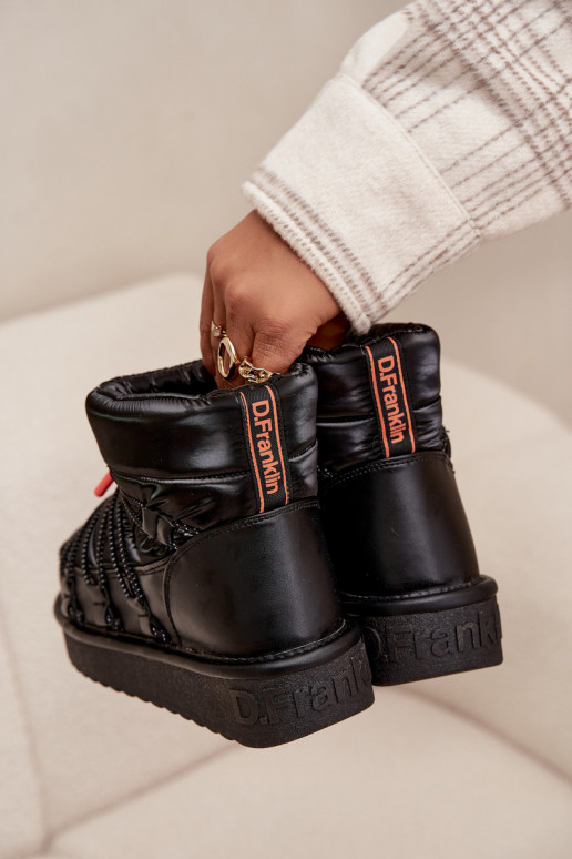 Bottes de neige Féminin avec une plateforme D.Franklin DFSH370020 couleur noire