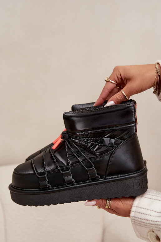 Bottes de neige Féminin avec une plateforme D.Franklin DFSH370020 couleur noire