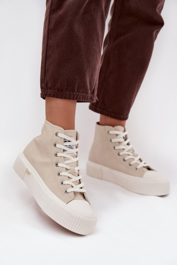 Chaussures de loisirs avec plateforme, LEE 50253002.35E ISLA INOMEN MID, sable 2