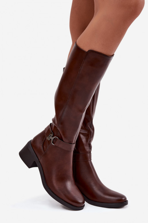 réchauffer bottes pour femmes Klocke avec des sangles Sergio Leone KZ25826 marron réchauffer bottes pour femmes Klocke avec des sangles Sergio Leone KZ25826 marron