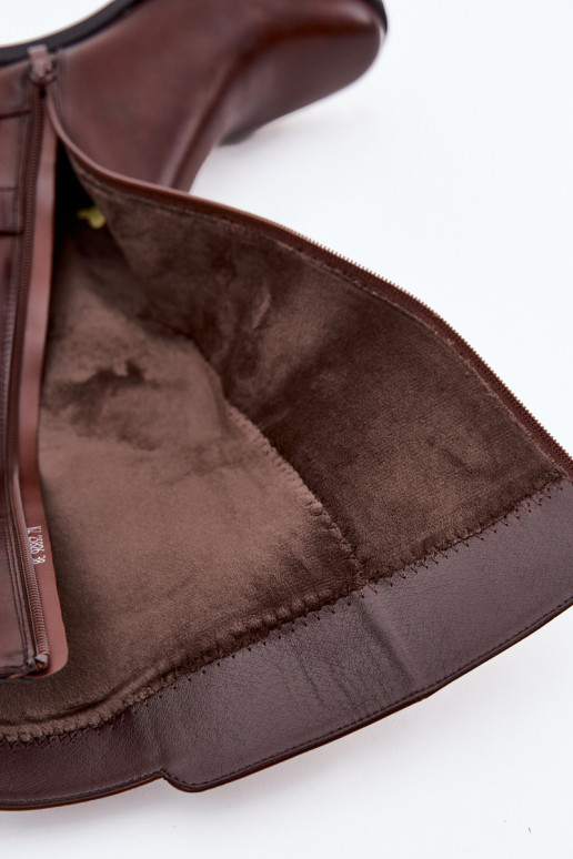 opInarmen dameslaarzen Op Klok met riemen Sergio Leone KZ25826 bruine kleur opInarmen dameslaarzen Op Klok met riemen Sergio Leone KZ25826 bruine kleur