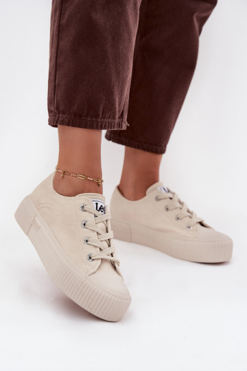 Casual schoenen met platform LEE ISLA C INOMEN LOIN 50253001.35E zandkleur