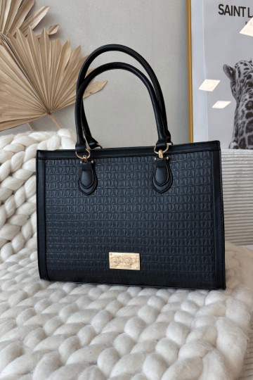 Tas met reliëf NOBO BAG6150-020 zwart