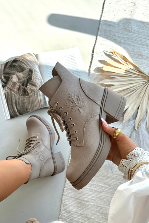 Damenstiefel aus Ermöglichtturleder Klocke sich Zuarm laufen Vinceza 39950 Beige