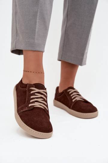 chaussures décontractées Typu BarefootActivéturalnego en daimu Zazoo 314 CzekoladoÀe 2