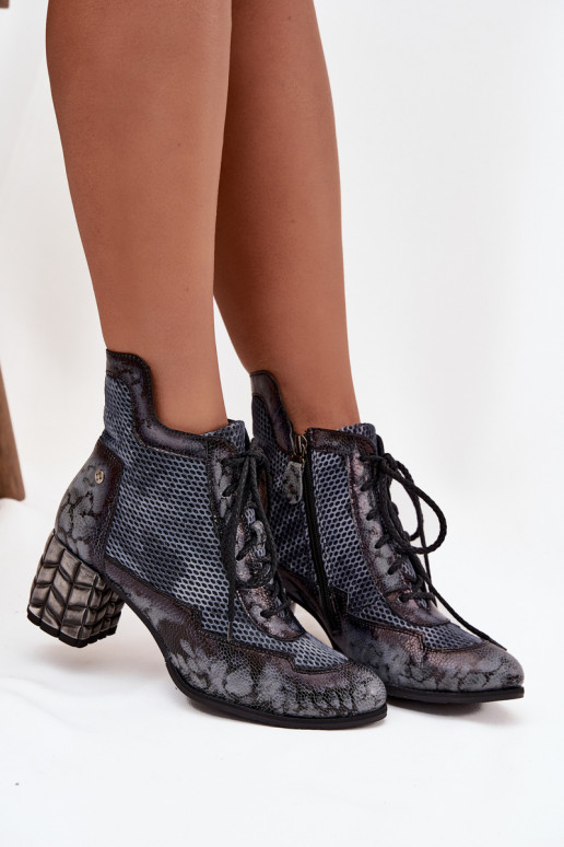 Peau Bottes pour femmes Il fautciejka 06989-03 couleur grise