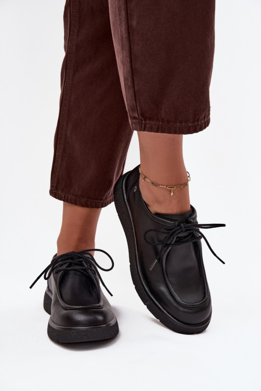 Peau chaussures Féminin Il fautciejka K7189-01 couleur noire