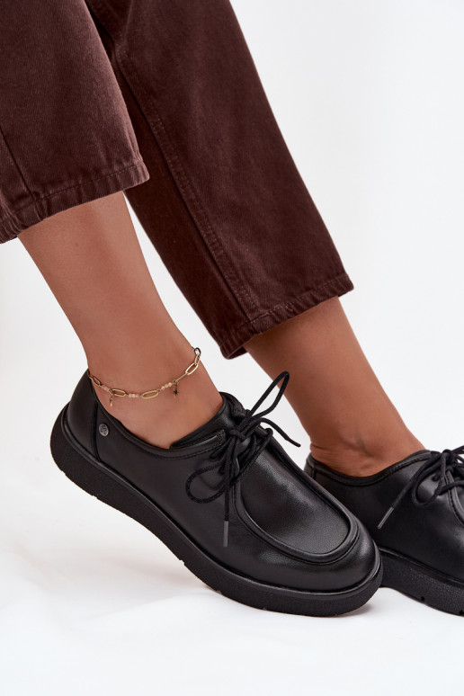 Haut Schuhe Feminin Es mussciejka K7189-01 schZuarze Farbe Haut Schuhe Feminin Es mussciejka K7189-01 schZuarze Farbe