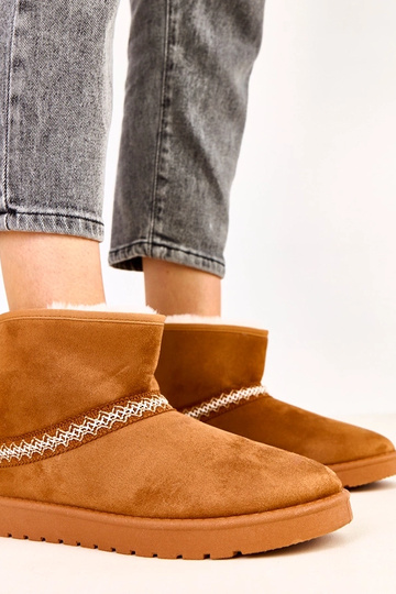 Bottes neige basses marron... 2