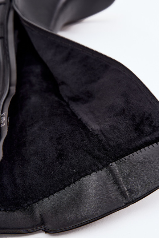 sich Zuarm laufen Damenstiefel Klocke mit Riemen Sergio Leone KZ25826 schZuarze Farbe