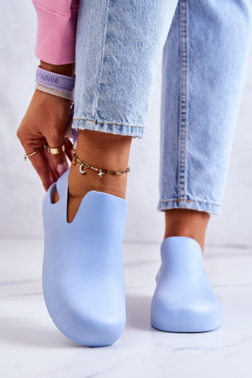 Gummipantoffeln blaue Farbe Meriko