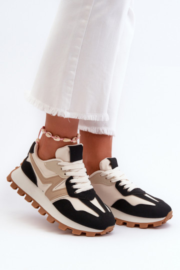 Chaussures modèle baskets baskets Féminin couleur noire Kalelia 2
