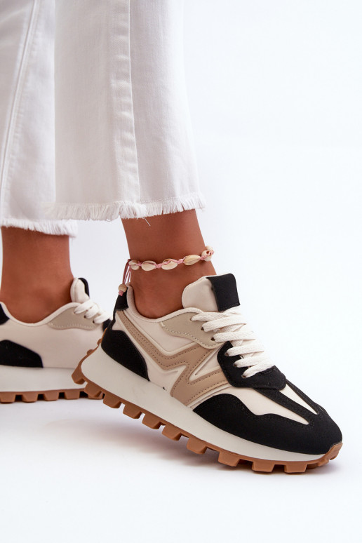 Chaussures modèle baskets baskets Féminin couleur noire Kalelia