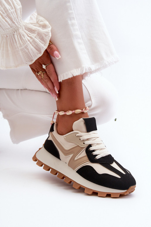 Chaussures modèle baskets baskets Féminin couleur noire Kalelia