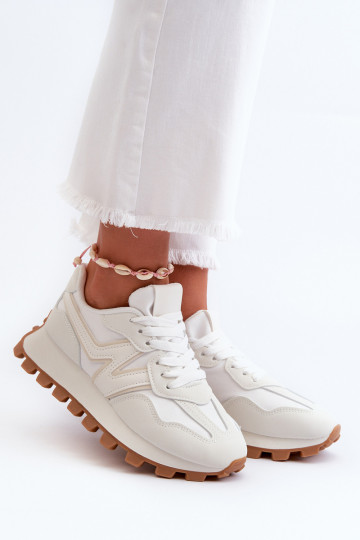 Chaussures modèle baskets baskets Féminin couleur blanche Kalelia