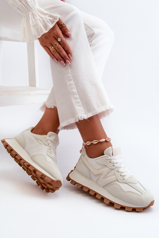 Chaussures modèle baskets baskets Féminin couleur blanche Kalelia