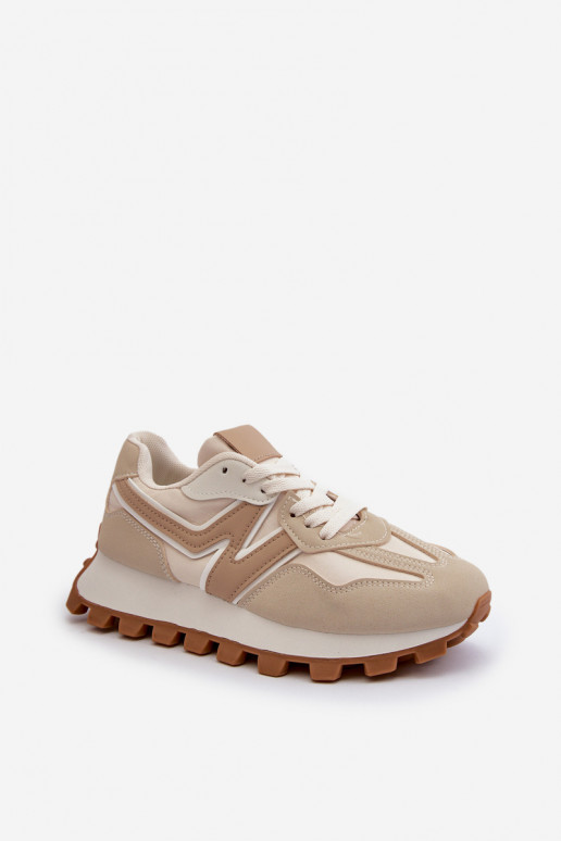 Chaussures modèle baskets baskets Féminin beige Kalelia