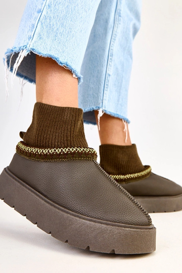 Grüne Schneestiefel mit... 2