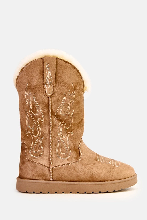 Bottes de neige bleu clair avec...