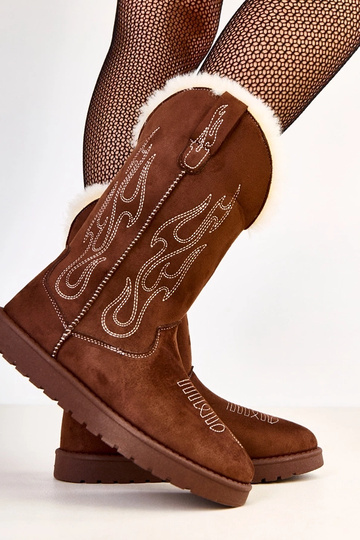 Bottes de neige brunes avec... 2