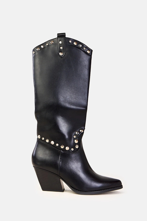 Bottes de cow-boy pour femmes noires...