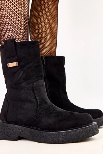 Bottines en simili daim...