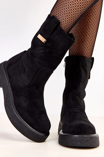 Bottines en simili daim... 2