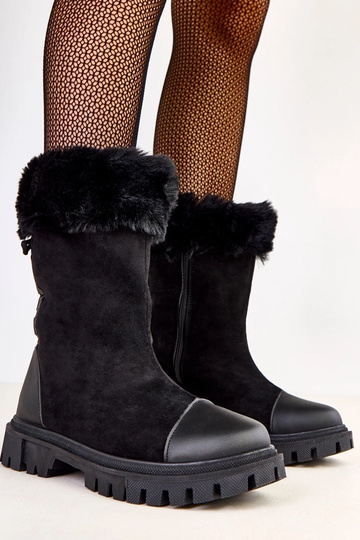 Bottines noires en simili... 2
