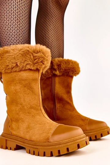 Bottines beiges en simili... 2