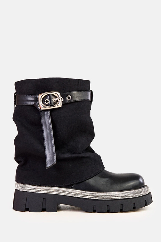 Schwarze Stiefeletten mit...