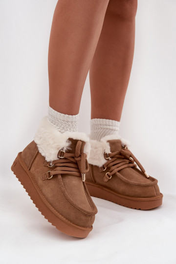 Bottes de neige FémininActivéturalnego en daimu D.Franklin DFSH375006 marron 2