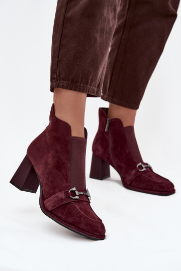 DameslaarzenOpturalnego van suèdeu met hakken Artiker 57C0221 bordeaux 2