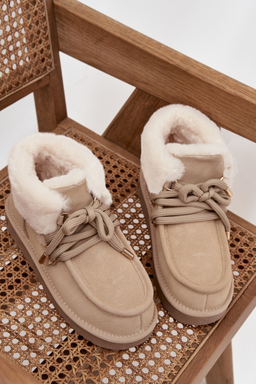 SneeuIn laarzen DamesOpturalnego van suèdeu D.Franklin DFSH375006 ivoor