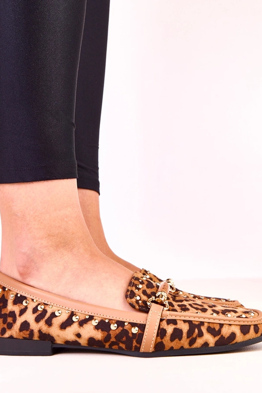 Leopardenmuster Ballerinas aus...