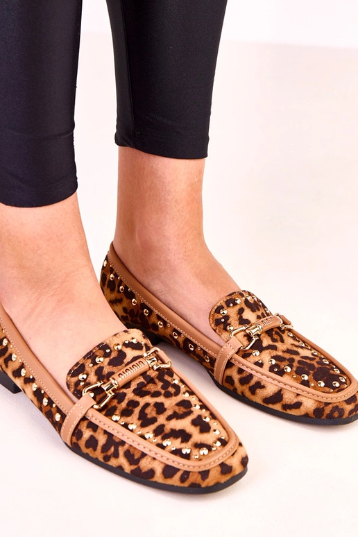 Leopardenmuster Ballerinas aus...