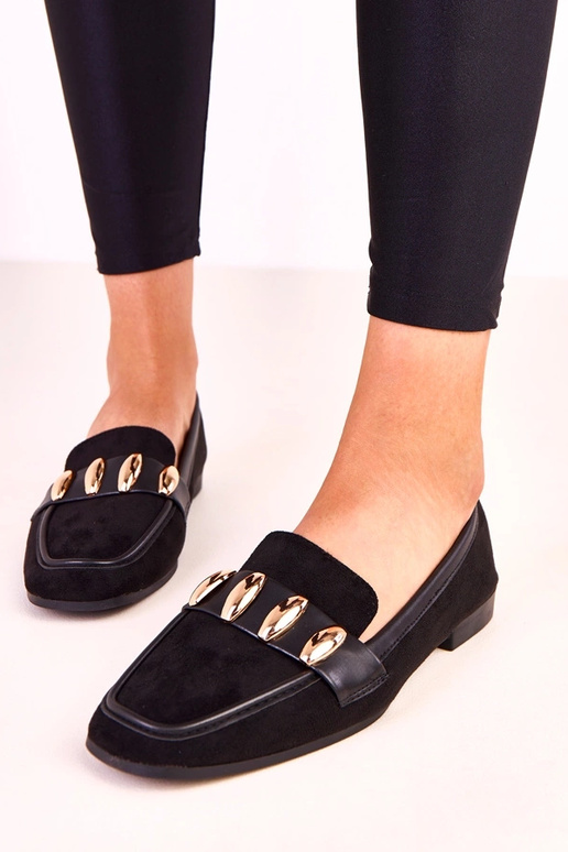 Schwarze elegante Ballerinas mit...