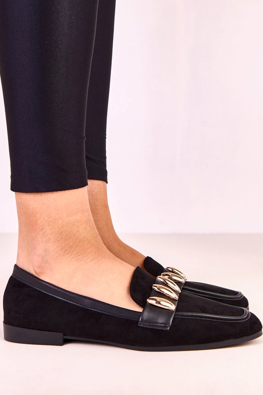 Schwarze elegante Ballerinas mit...