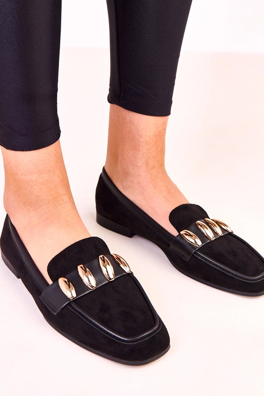 Ballerines élégantes noires avec...