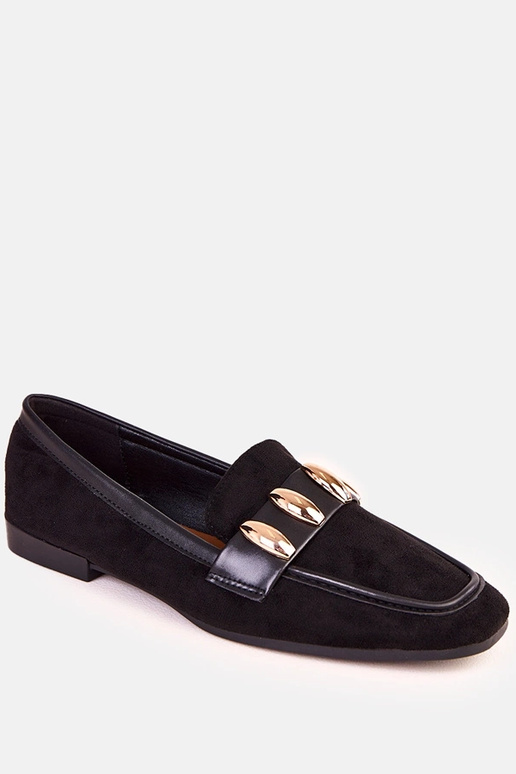 Zwarte elegante ballerina's met...