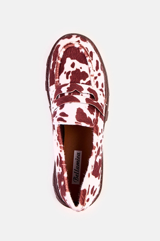 Bruine dames mocassins met...