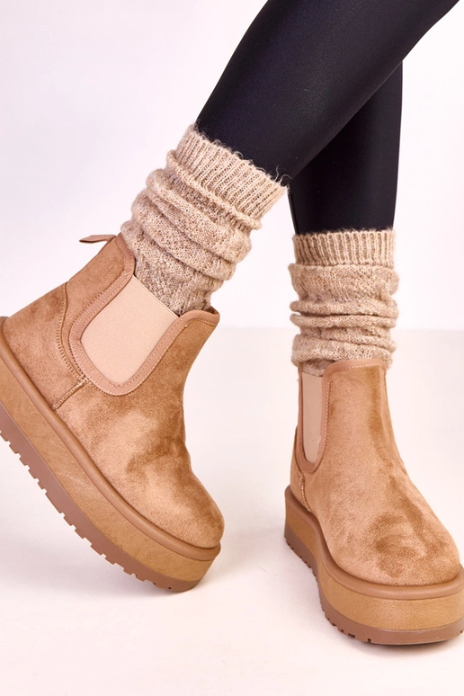 Dunkelsandfarben niedrige...