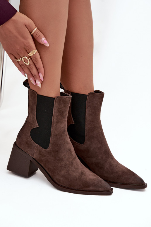 Haut aus INildleder Stiefel mit Heizung im Inneren Artiker 57C0047 braune Farbe Haut aus INildleder Stiefel mit Heizung im Inneren Artiker 57C0047 braune Farbe