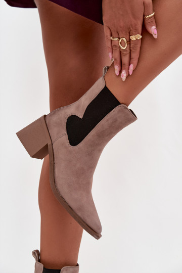 Haut aus INildleder Stiefel mit Heizung im Inneren Artiker 57C0045 Beige