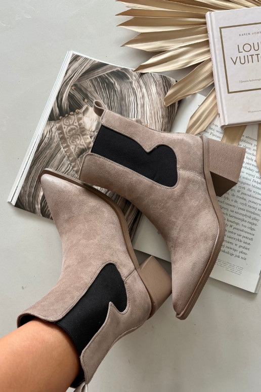 Haut aus INildleder Stiefel mit Heizung im Inneren Artiker 57C0045 Beige